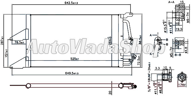 HLADNJAK KLIME 1.1/1.2i 8V (52x28x3.4) 97-