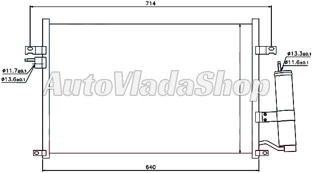 HLADNJAK KLIME BENZIN (59.5x39.5x2.0)