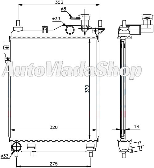 HLADNJAK HYUNDAI GETZ 15-16 AC+/-