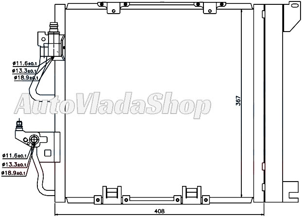 HLADNJAK KLIME 1.7/1.9 CDTi (41x38)