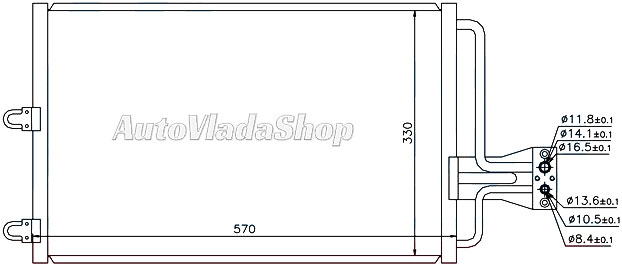 HLADNJAK KLIME BENZIN/DIZEL (55.5x36.3x24)