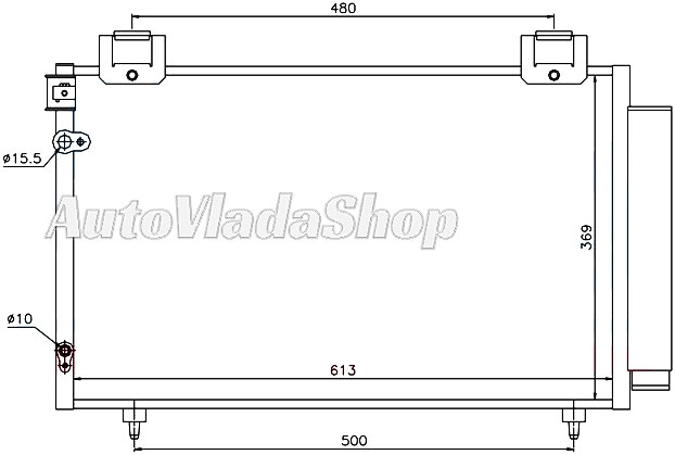 HLADNJAK KLIME TOYOTA AVENSIS 03-