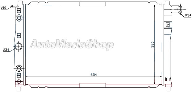 HLADNJAK DAEWOO NUBIRA  15-16-18-20 AC+/- AUT