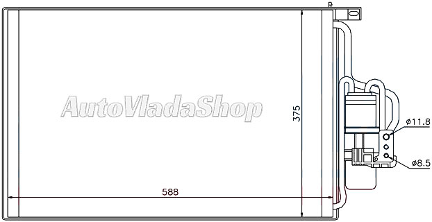 HLADNJAK KLIME 1.3/1.7 CDTI (54x26) 03-