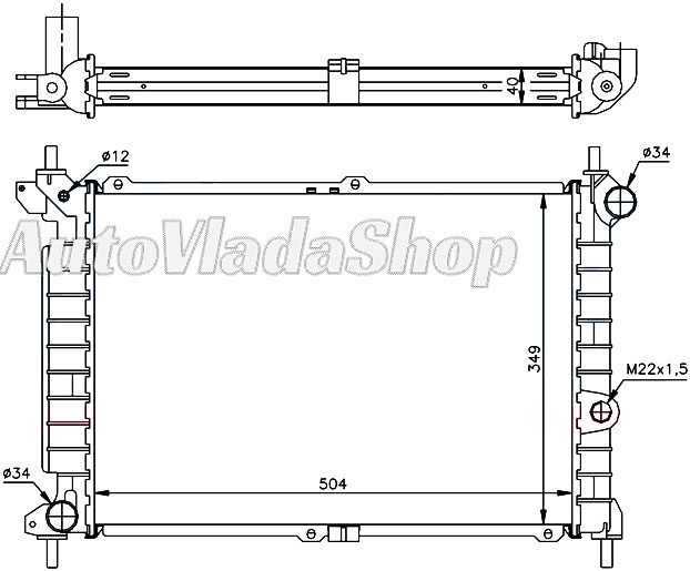 HLADNJAK MOTORA 1.7 TD (50x35)