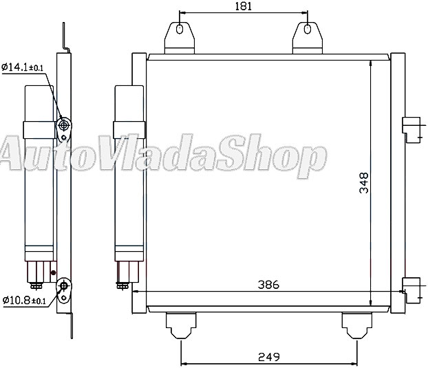 HLADNJAK KLIME CITROEN C1  10-14HDI